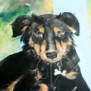 Haustier gemalt Auftragsmalerei Hund gemalt