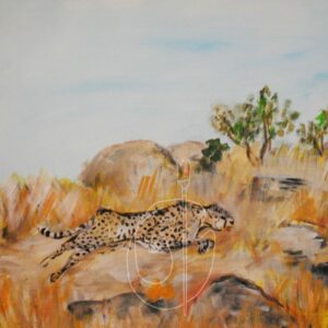 Gepard AUftragsmalerei gemalt Acrylmalerei